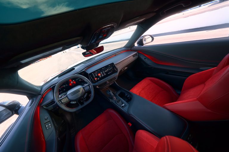 Dodge Charger Daytona Scat Pack with Demonic Red seats.
