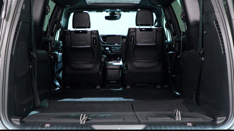 Stow ‘n Go seating and storage system (shown with second- and third-row seats stowed).